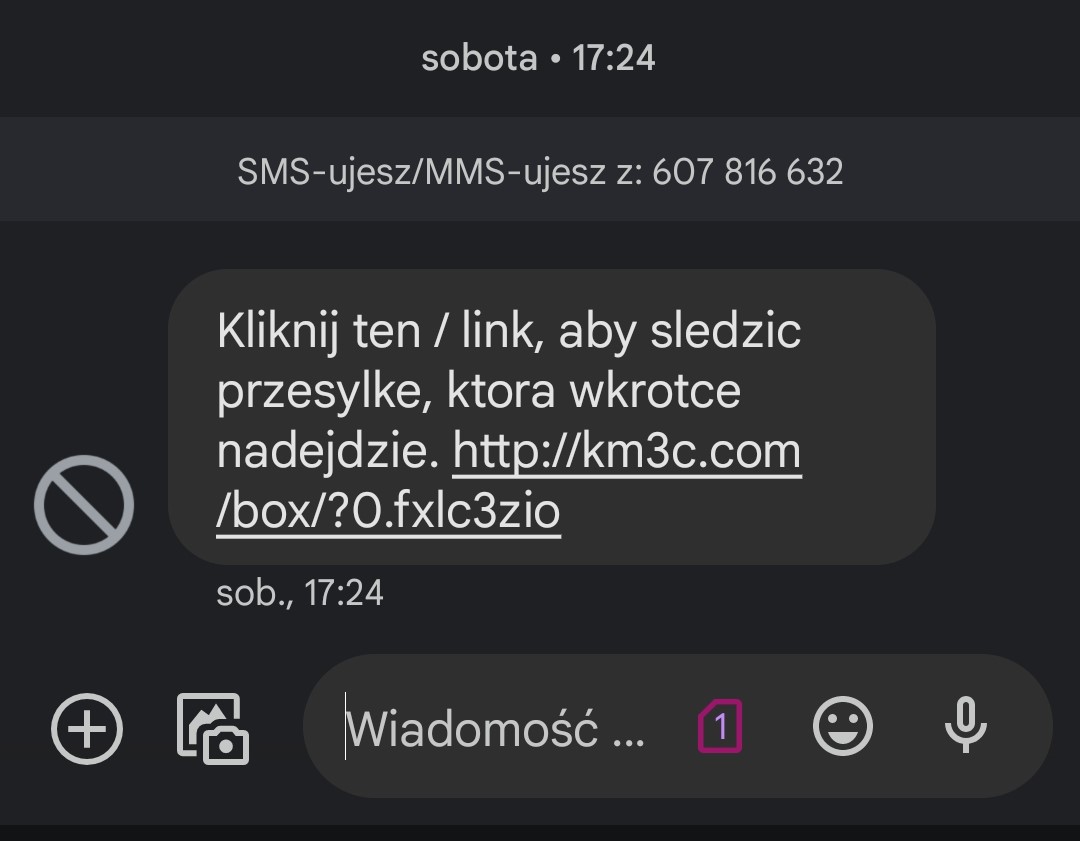 Uwaga Na Fałszywe Sms Y Nie Klikaj W Podejrzane Linki Aktualności Kpp Turek 9772