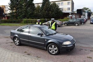 alt=&quot;Zatrzymany do kontroli samochód marki VW Passat&quot;