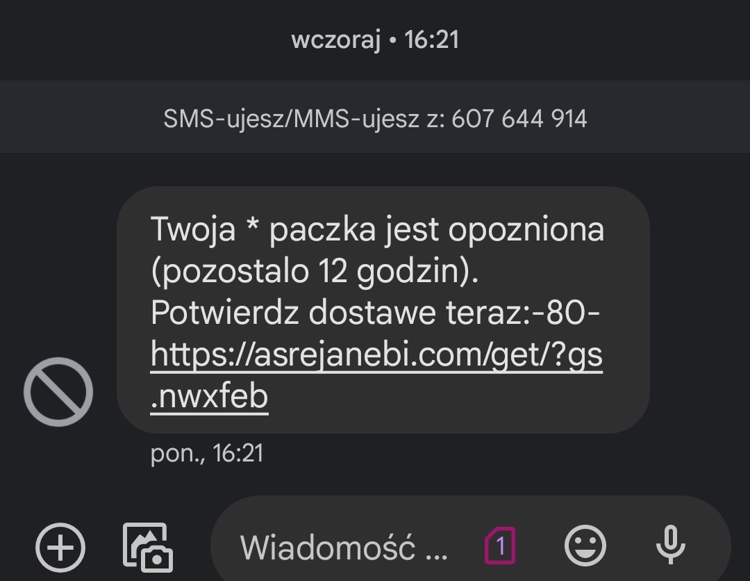 Uwaga Na Fałszywe Sms Y Nie Klikaj W Podejrzane Linki Aktualności Kpp Turek 7310